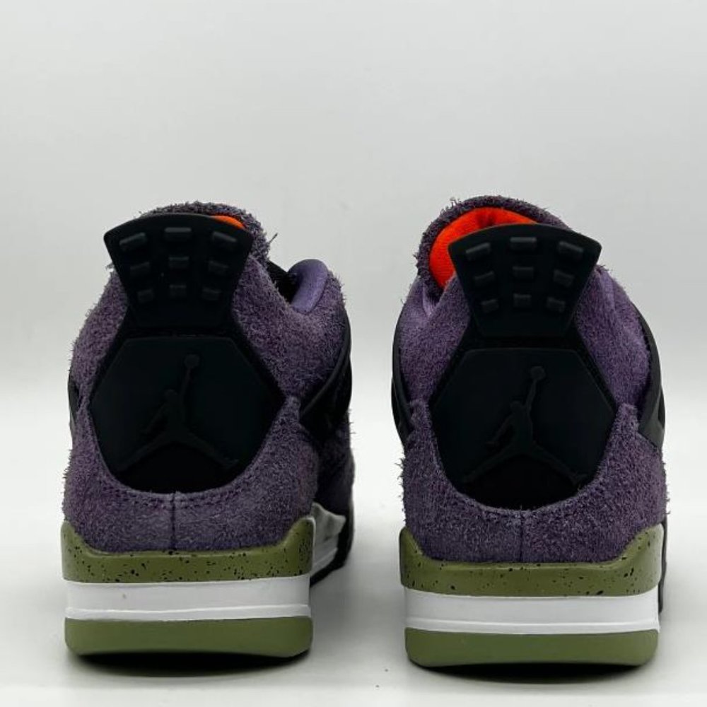 Nike  Air Jordan 4 Retro Canyon Purple Orange Green AQ9129 500 - Picture 8 of 9